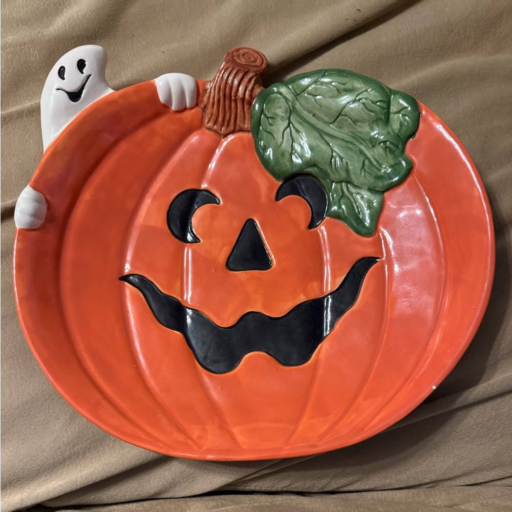 Ceramic Pumpkin Dish